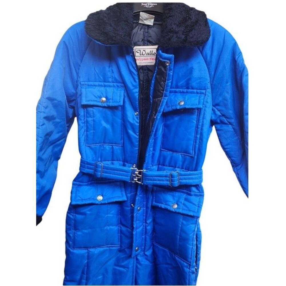WALLS Vintage Snowsuit Insulated Size Small Regular 8-10 Zippers Snaps Pockets